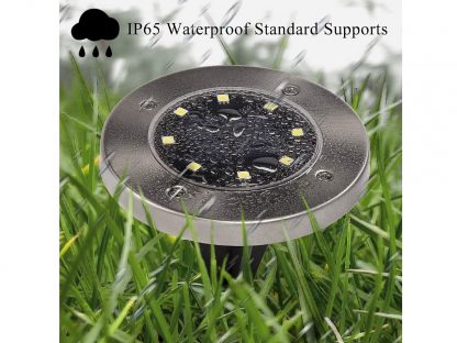 4 Ubodne Solarne Disk Svetiljke – 8 Led dioda