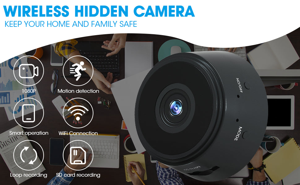 Mini WiFI Kamera 1080p Full HD