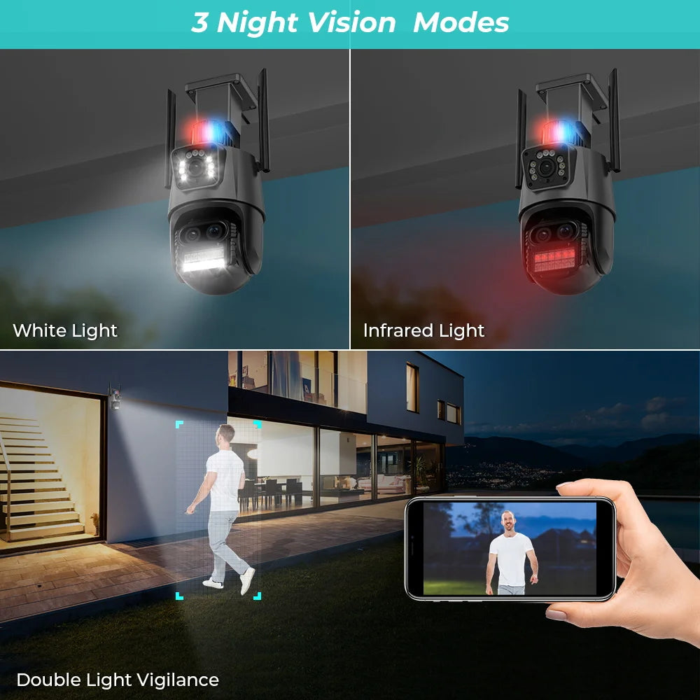 Sigurnosna Dual kamera za video nadzor sa AI detekcijom i noćnim senzorom