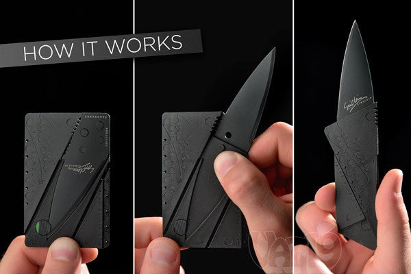 Cardsharp – Rasklopivi nož u veličini kreditne kartice (2 za 1200!)