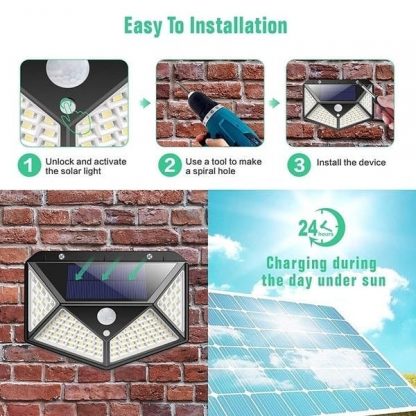 Solarni reflektor (sa senzorom) – 100 Led dioda 1+1 gratis