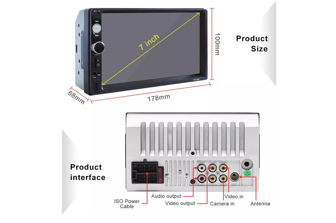 Multimedija MP5 7010B 7″ Bluetooth