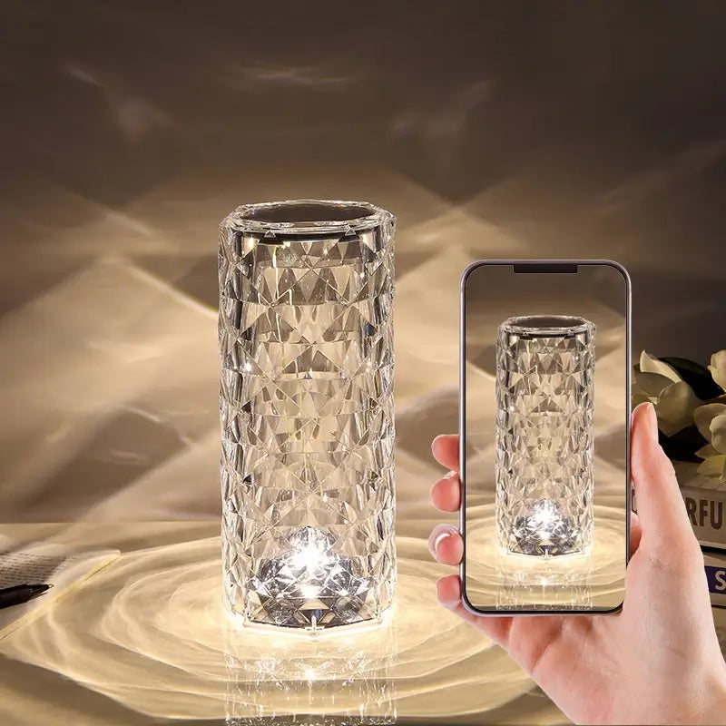 Led kristalna lampa sa 3 boje