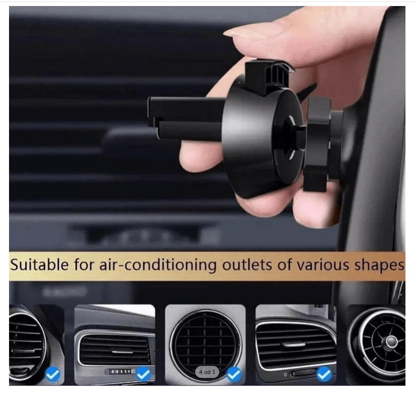 Bežični punjač i auto držač za mobilni telefon