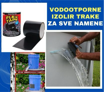 Vodootporna izolir traka za sve namene 1+1 gratis