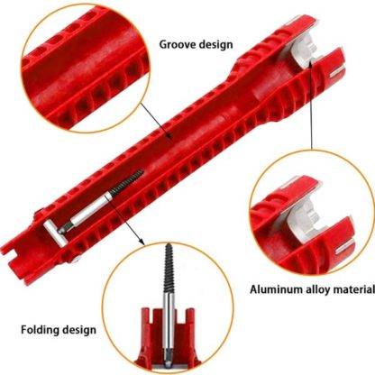 Multifunkcionalni ključ za vodovodne cevi i slavine