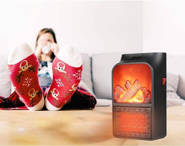 Flame Heater – Zidna grejalica sa efektom plamena sa daljinskim 1000W