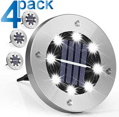 4 Ubodne Solarne Disk Svetiljke – 8 Led dioda