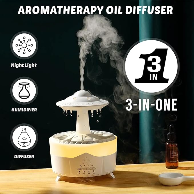 Aromaterapi difuzor kišni oblak + gratis eterična ulja