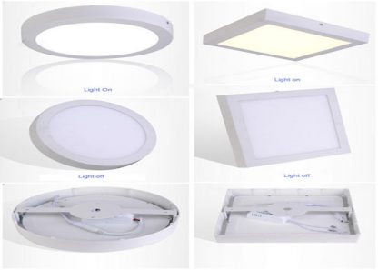 LED panel okrugli/kockasti